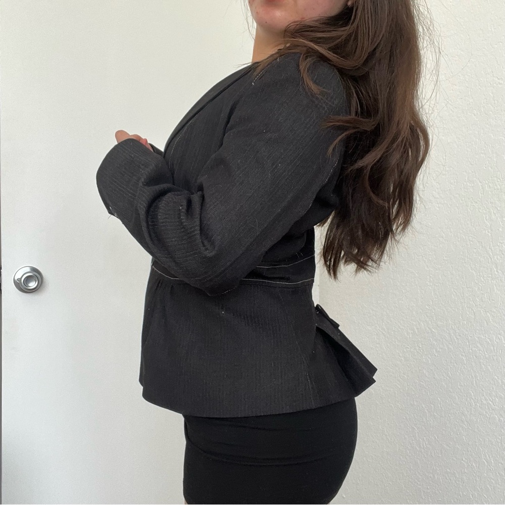 LOFT Black Fitted Blazer Jacket - image 6